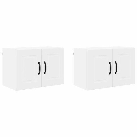 vidaXL Vaatwasserpaneel 2 pcs Wit 60 x 31 x 40 cm Bewerkt hout afbeelding2 - 1