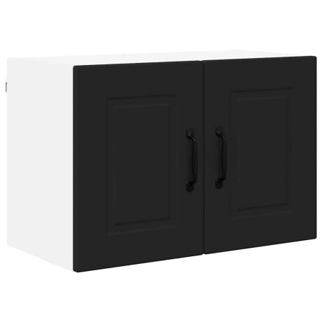 vidaXL Vaatwasserpaneel met plank Zwart 60 x 31 x 40 cm Bewerkt hout afbeelding2 - 1