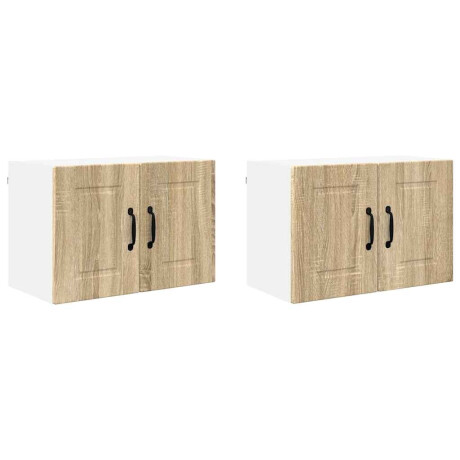 vidaXL Vaatwasserpaneel met plank 2 pcs Sonoma Eiken 60 x 31 x 40 cm afbeelding2 - 1
