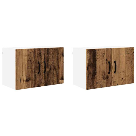 vidaXL Vaatwasserpaneel 2 pcs Oudhout 60 x 31 x 40 cm Bewerkt hout afbeelding2 - 1