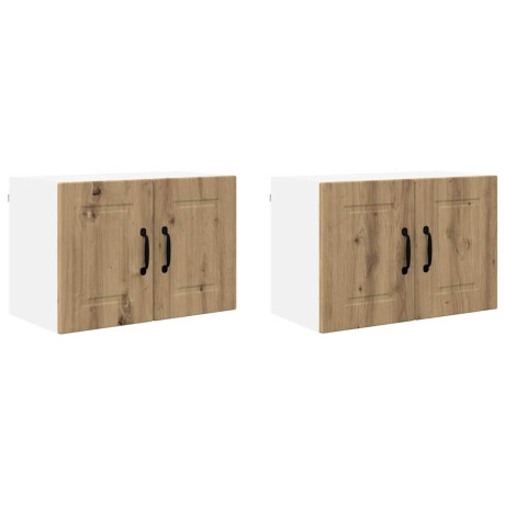 vidaXL Vaatwasserpaneel met plank 2 pcs Artisan Eiken 60 x 31 x 40 cm afbeelding2 - 1