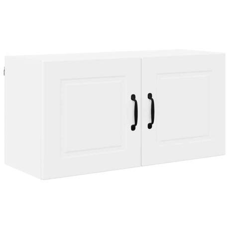 vidaXL Vaatwasserpaneel met plank Wit 80 x 31 x 40 cm Bewerkt hout afbeelding2 - 1