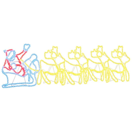 vidaXL LED Kerstdecoratie Multikleur 69 x 79 cm PVC afbeelding2 - 1