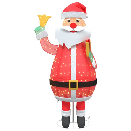 vidaXL Kerstman met 200 LED Warmwit 100 x 180 cm Stof afbeelding2 - 1