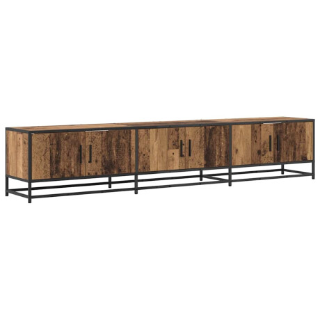 vidaXL TV-kast Oud hout 210 x 35 x 41 cm Bewerkt hout afbeelding2 - 1
