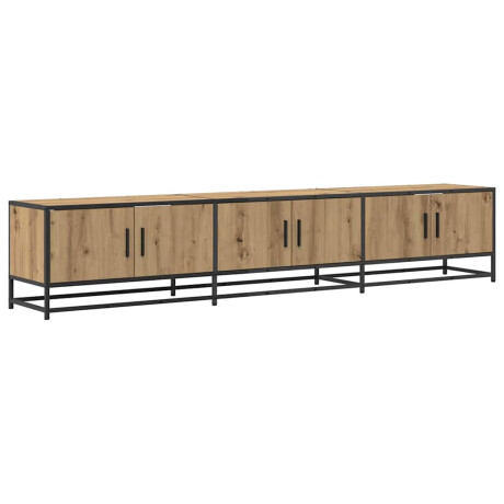 vidaXL TV-kast artisanaal eikenkleurig 210 x 35 x 41 cm Bewerkt hout afbeelding2 - 1