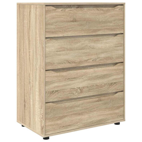 vidaXL Opslagkasten 2 pcs Sonoma Eiken 80 x 48 x 105 cm Bewerkt hout afbeelding2 - 1