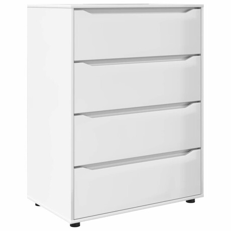 vidaXL Opslagkasten 2 pcs Hoogglans wit 80 x 48 x 105 cm Bewerkt hout afbeelding2 - 1