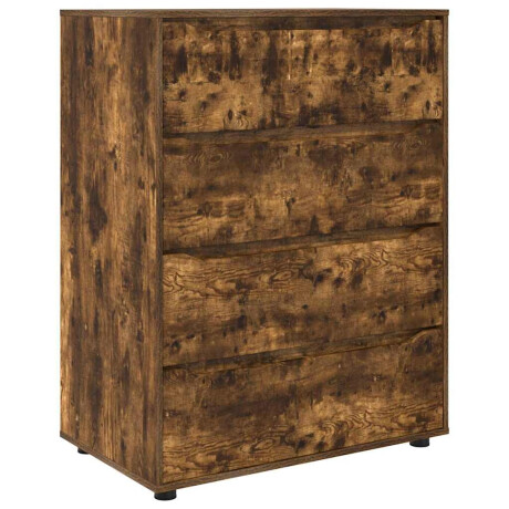 vidaXL Opslagkasten 2 pcs Gerookt eiken 80 x 48 x 105 cm Bewerkt hout afbeelding2 - 1
