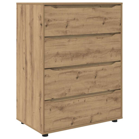 vidaXL Opslagkasten 2 pcs Artisan Eiken 80 x 48 x 105 cm Bewerkt hout afbeelding2 - 1
