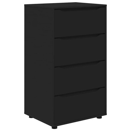 vidaXL Opslagkasten Zwart 60 x 48 x 105 cm Bewerkt hout afbeelding2 - 1