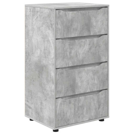 vidaXL Opslagkasten Beton Grijs 60 x 48 x 105 cm Bewerkt hout afbeelding2 - 1