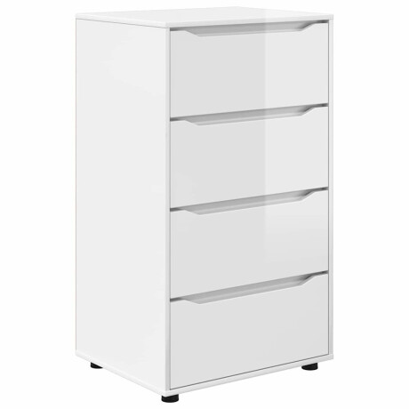 vidaXL Opslagkasten Hoogglans wit 60 x 48 x 105 cm Bewerkt hout afbeelding2 - 1