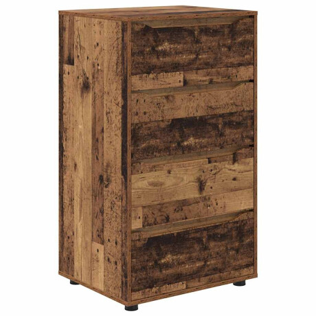 vidaXL Opslagkasten Oud Hout 60 x 48 x 105 cm Bewerkt hout afbeelding2 - 1
