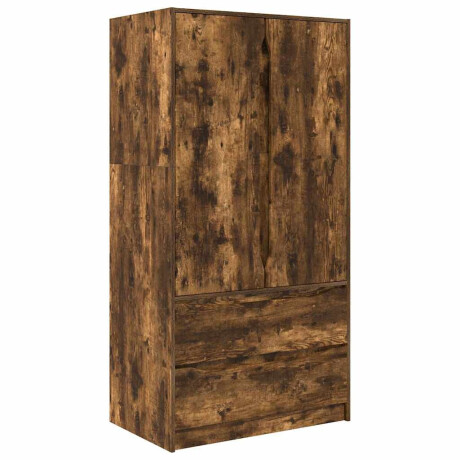 vidaXL Kledingkast Gerookte Eik 79,5 x 49 x 156 cm Geconstrueerd hout afbeelding2 - 1
