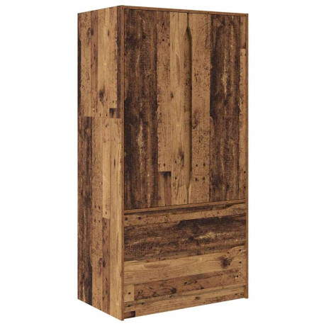 vidaXL Kledingkast Oudhout 79,5 x 49 x 156 cm Geconstrueerd hout afbeelding2 - 1