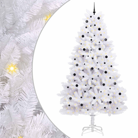 vidaXL Kunstmatige Inklapbare Kerstboom Wit 300 cm PVC en staal afbeelding2 - 1