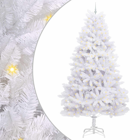 vidaXL Kunstmatige Inklapbare Kerstboom Wit 300 cm PVC en staal afbeelding2 - 1