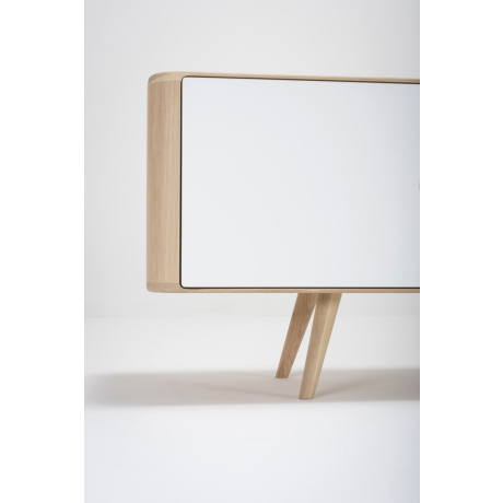 Ena sideboard houten dressoir whitewash - 180 cm afbeelding2 - 1