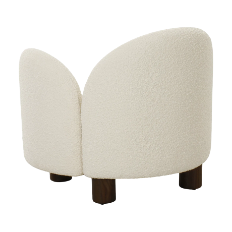 Isabeau fauteuil bouclé wit afbeelding2 - 1