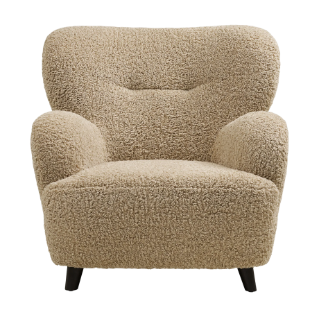 Marley fauteuil teddy lichtbruin afbeelding2 - 1