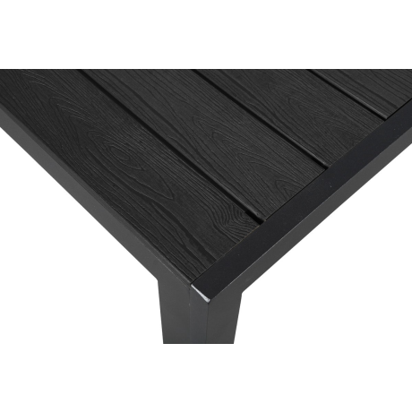 Vinn tuintafel zwart - 205 x 90 cm afbeelding2 - 1