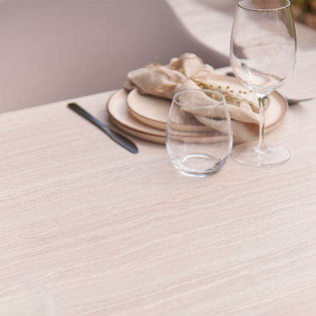 Joey aluminium tuintafel met stenen blad beige - 200 x 100 cm afbeelding2 - 1