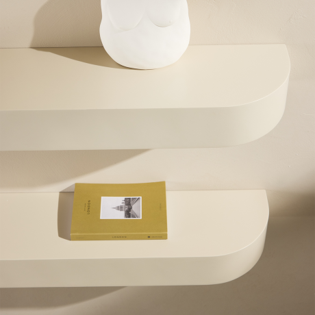 Sandy houten wandplanken beige - set van 3 afbeelding2 - 1