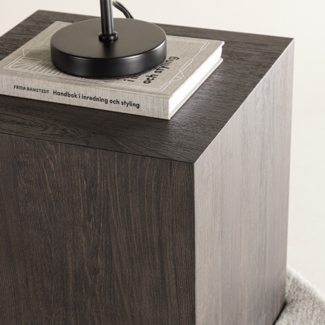 Zayn vierkante bijzettafel bruin - 40 x 40 cm afbeelding2 - 1