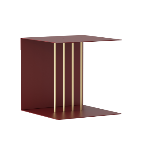 Teaser shelf aluminium wandrek ruby red afbeelding2 - 1