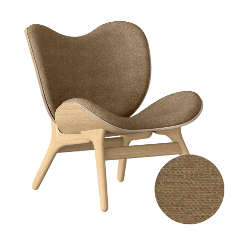 A Conversation Piece naturel houten fauteuil Sugar Brown afbeelding2 - 1