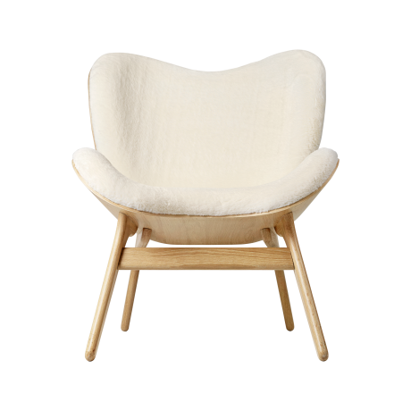 A Conversation Piece naturel houten fauteuil Teddy White afbeelding2 - 1