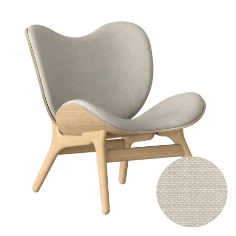 A Conversation Piece naturel houten fauteuil White Sands afbeelding2 - 1