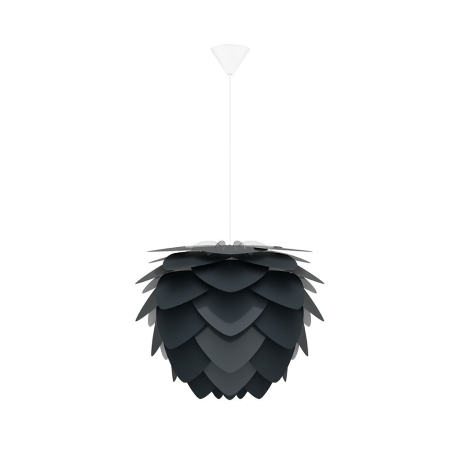 Aluvia Mini hanglamp anthracite grey - met koordset wit - Ø 40 cm afbeelding2 - 1