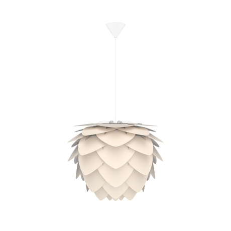 Aluvia Mini hanglamp pearl white - met koordset wit - Ø 40 cm afbeelding2 - 1