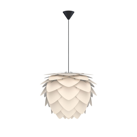 Aluvia Mini hanglamp pearl white - met koordset zwart - Ø 40 cm afbeelding2 - 1