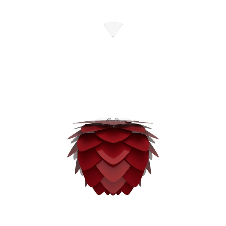 Aluvia Mini hanglamp ruby red - met koordset wit - Ø 40 cm afbeelding2 - 1