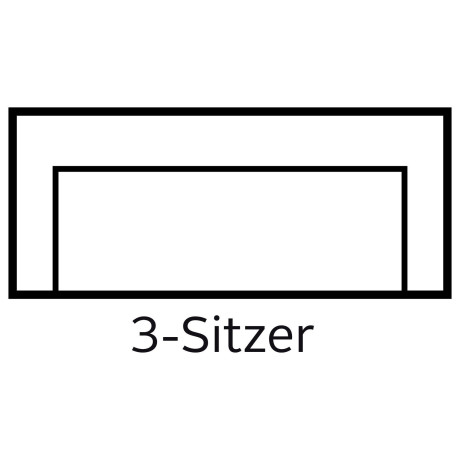 andas 3-zitsbank Bille met naad in het rugkussen en eikenhouten poten, design by morten georgsen afbeelding2 - 1