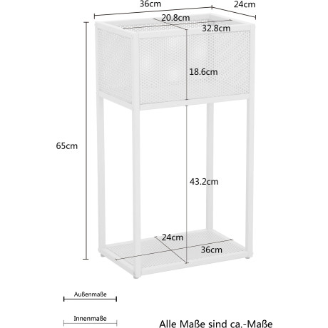 andas Console Fency Metalen plantenbak, 2 planken, Design by Morten Georgsen afbeelding2 - 1