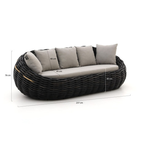 Apple Bee Cocoon lounge tuinbank 237cm - Laagste prijsgarantie! afbeelding2 - 1