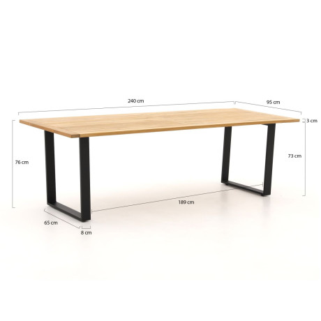 Apple Bee Condor dining tuintafel 240x95x75cm - Laagste prijsgarantie! afbeelding2 - 1