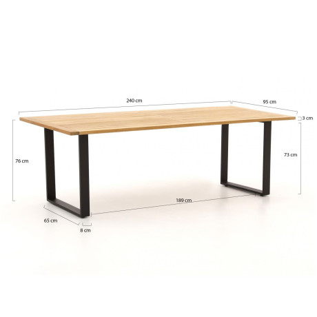 Apple Bee Condor dining tuintafel 240x95x75cm - Laagste prijsgarantie! afbeelding2 - 1