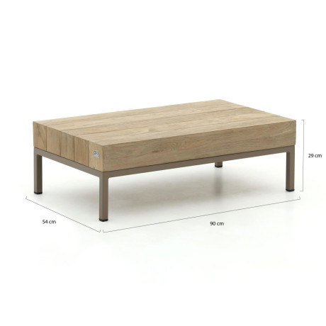 Apple Bee Long Island lounge tuintafel 90x54x29cm - Laagste prijsgarantie! afbeelding2 - 1