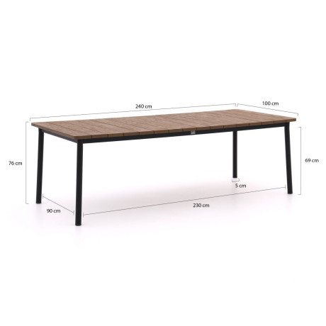 Apple Bee Milou dining tuintafel 240x100x76cm - Laagste prijsgarantie! afbeelding2 - 1