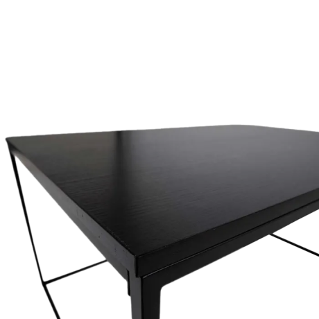 Karen houten salontafel zwart - 90 x 60 cm afbeelding2 - 1