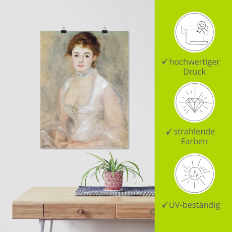 Artland Artprint Afbeelding van madame Heriot. als artprint op linnen, muursticker of poster in verschillende maten afbeelding2 - 1