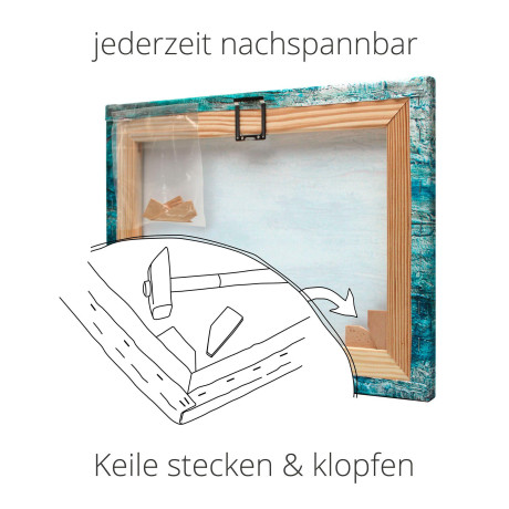 Artland Artprint Baby orang oetan hangt aan het touw I als artprint van aluminium, artprint op linnen, muursticker of poster in verschillende maten afbeelding2 - 1