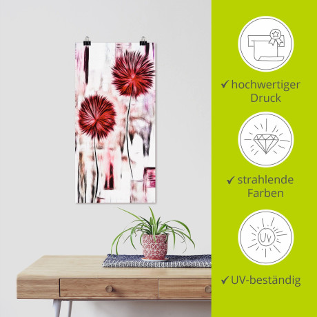 Artland Artprint Bloemen als artprint van aluminium, artprint op linnen, muursticker of poster in verschillende maten afbeelding2 - 1