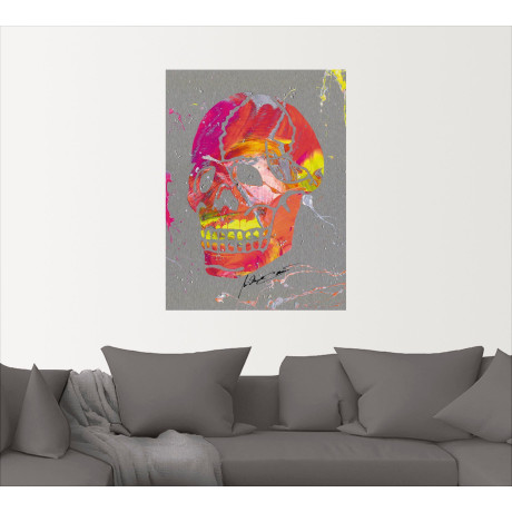 Artland Artprint Doodskop 2 als artprint van aluminium, artprint voor buiten, muursticker in diverse maten afbeelding2 - 1