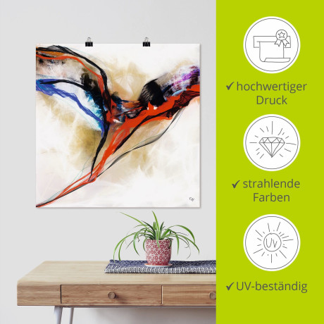 Artland Artprint Engel - abstract I als artprint van aluminium, artprint voor buiten, poster in diverse formaten afbeelding2 - 1